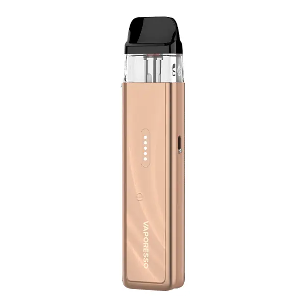 Vaporesso XROS 6 Mini Pod Kit in Champagner-Gold, kompaktes Pod-System Seitenansicht
