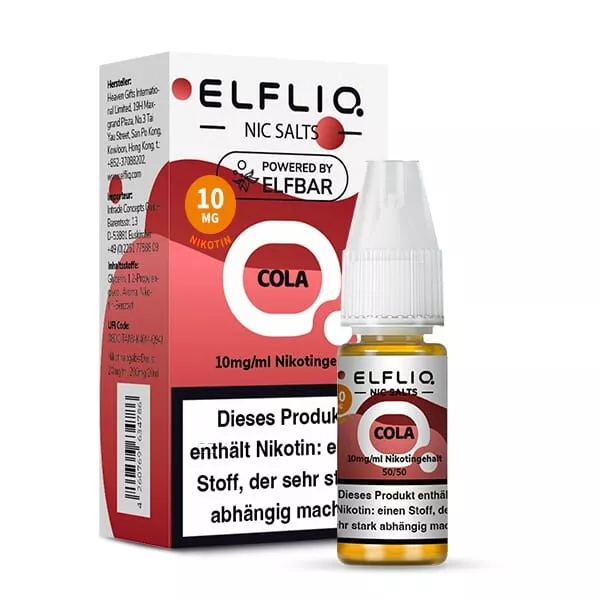 Elfliq Cola - 10ml Nikotinsalz-Liquid Elfliq Cola - 10ml Nikotinsalz-Liquid