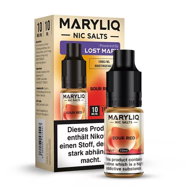 Maryliq Sour Red - 10ml Nikotinsalz-Liquid
