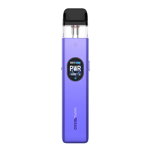 Vaporesso Xros 5 Pod Kit in Blau-Violett – schlankes Pod-System mit rundem Display und eingelegtem Pod