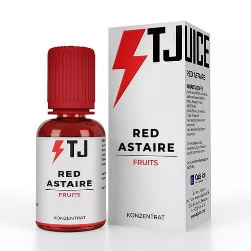 T-Juice Red Astaire Aroma 30ml Flasche mit rotem Etikett und Fruits-Aufschrift