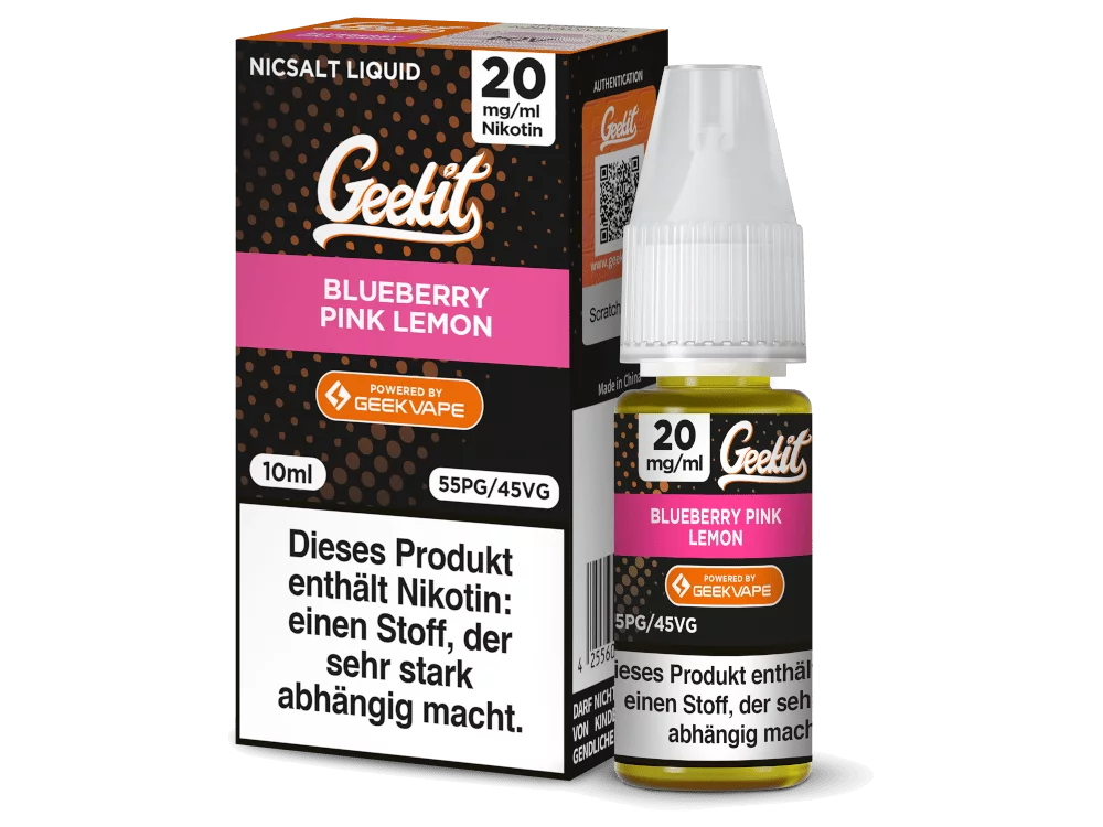 Geekit - Blueberry Pink Lemon - 10ml Nikotinsalz-Liquid