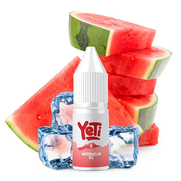 Yeti Summit Watermelon Ice Nikotinsalz-Liquid 10ml Flasche mit Wassermelonen- und Eismotiv