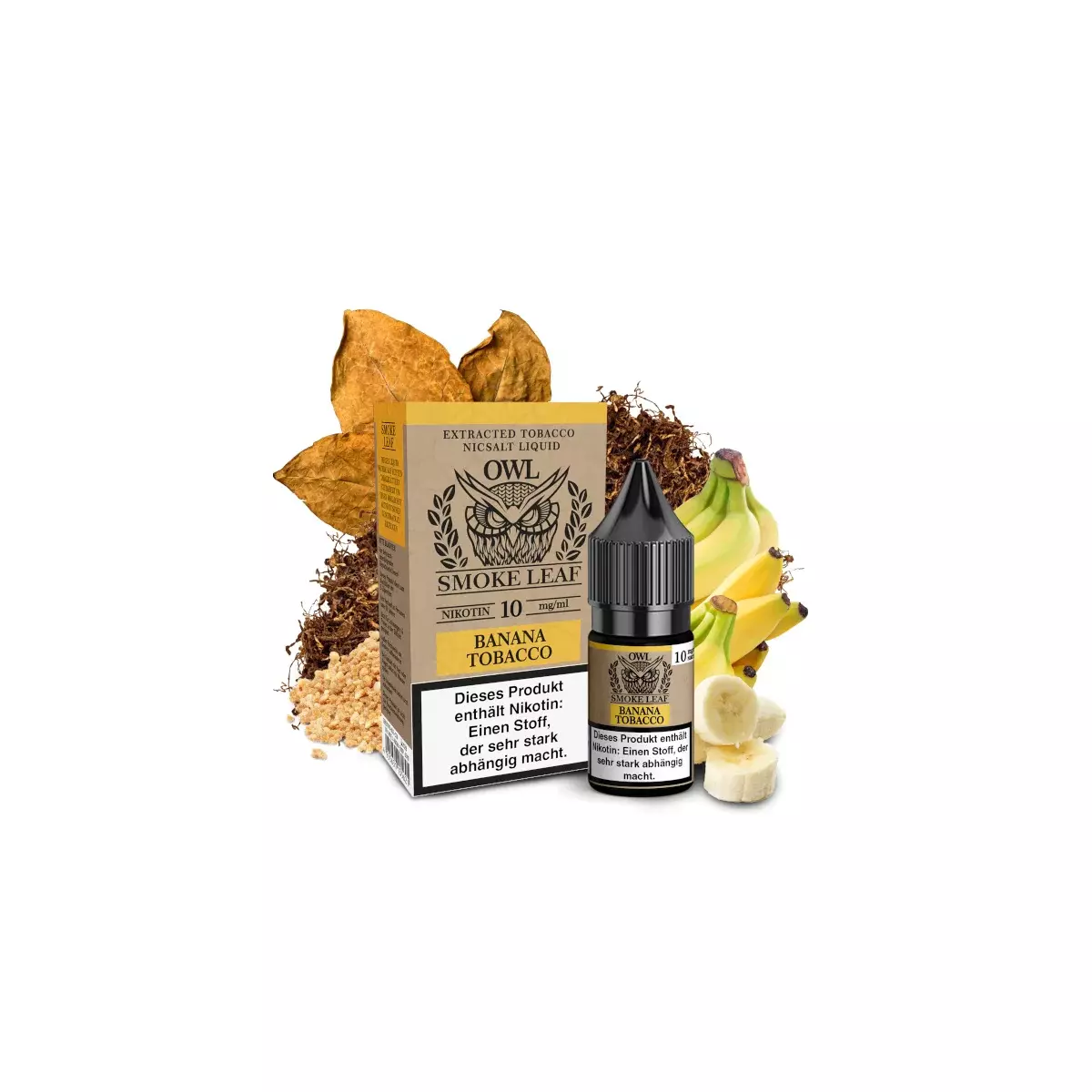 Smoke Leaf - Banana Tobacco - 10ml Nikotinsalz-Liquid