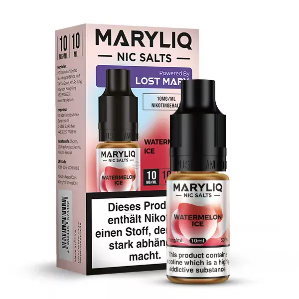 Maryliq Watermelon Ice - 10ml Nikotinsalz-Liquid Maryliq Watermelon Ice - 10ml Nikotinsalz-Liquid