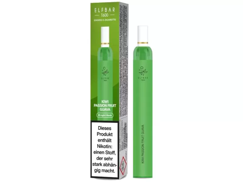 Elfbar T600 Einweg E-Zigarette - 20mg/ml Kiwi Passionfruit Guava