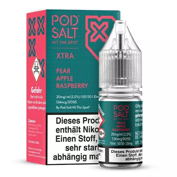 PodSalt - Xtra Pear Apple Raspberry - 10ml Nikotinsalz-Liquid PodSalt - Xtra Pear Apple Raspberry - 10ml Nikotinsalz-Liquid