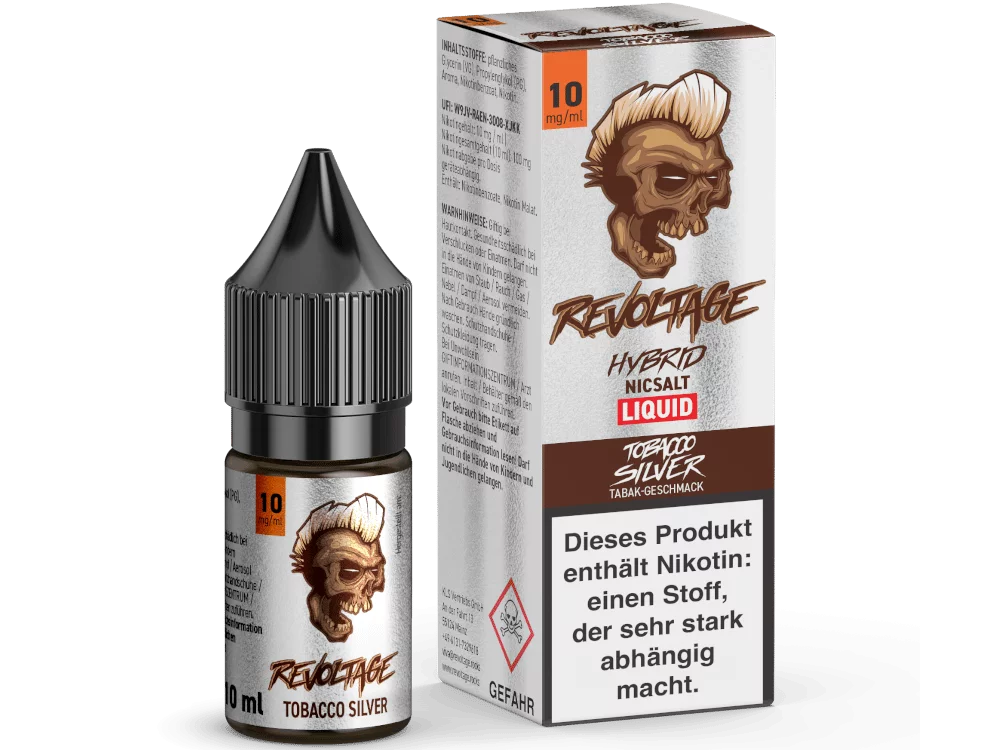 Tobacco Silver - 10ml Hybrid-Nikotinsalz-Liquid