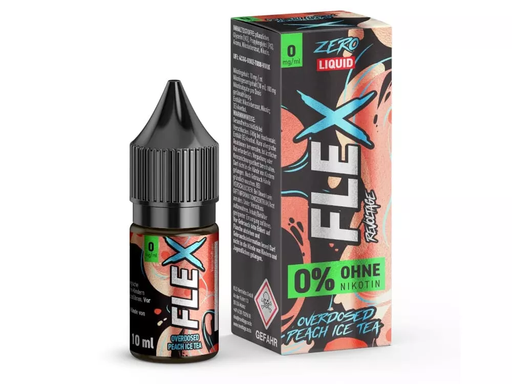 Flex - Overdosed Peach Ice Tea 10ml Nikotinsalz-Liquid
