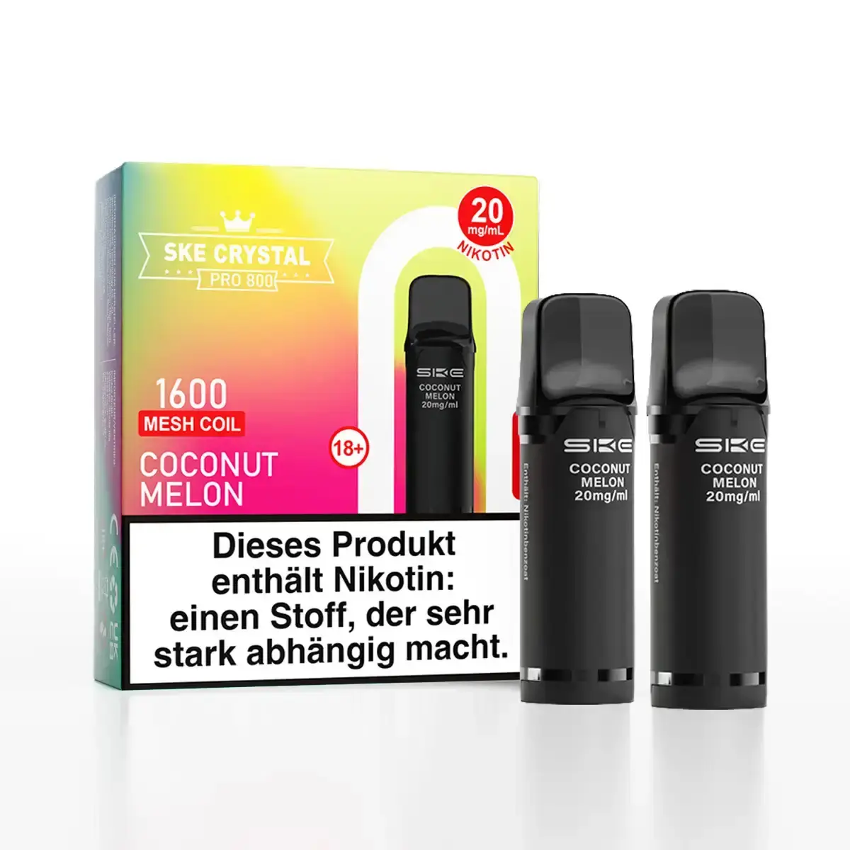 neu-ske-crystal-800-pro-prefilled-pods-matchbar-2-stueck-coconut-melon-20mg-ml-steuerware.png 2x SKE - Crystal 800 Pro Prefilled Pod - Coconut Melon