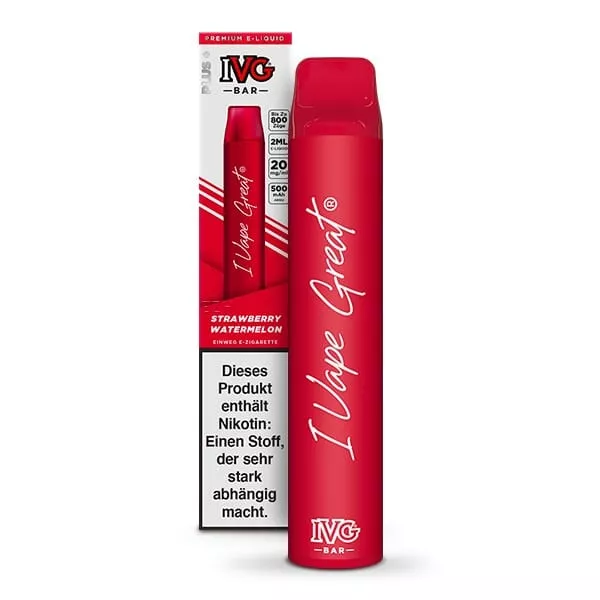 IVG - Bar Einweg E-Zigarette - Strawberry Watermelon 20mg/ml