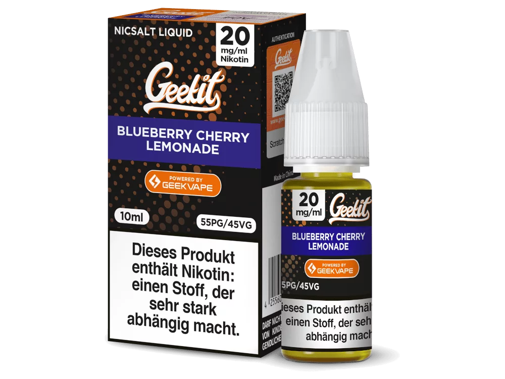 Geekit - Blueberry Cherry Lemonade - 10ml Nikotinsalz Liquid