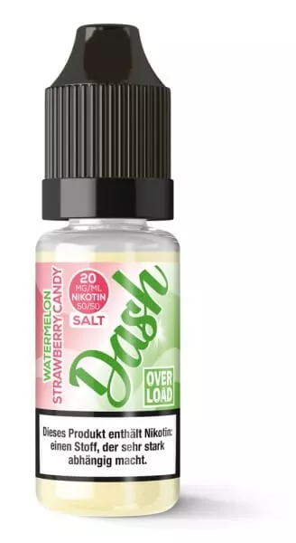 Dash Overload - Watermelon Strawberry Candy - 10ml Nikotinsalz-Liquid