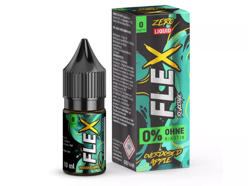Flex - Overdosed Apple 10ml Nikotinsalz-Liquid