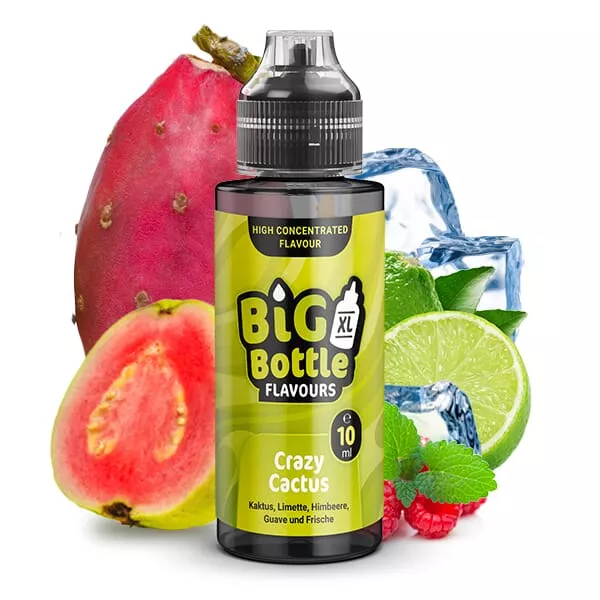 Big Bottle Crazy Cactus Longfill – grüne Flasche mit Kaktusfeige, Guave und Limette