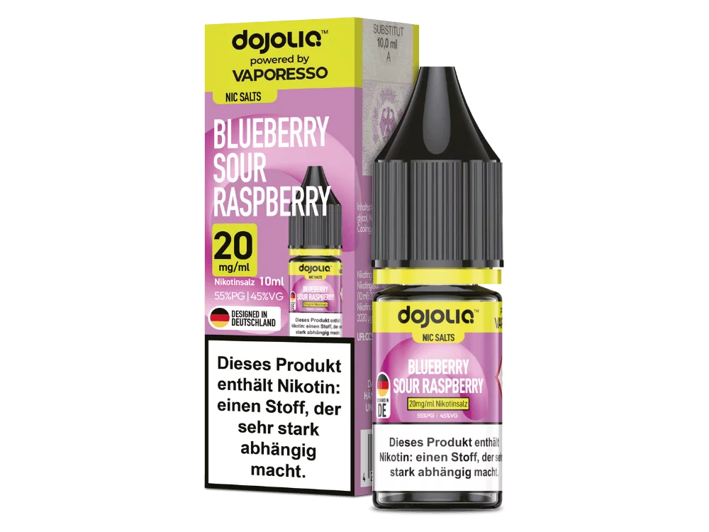 Dojoliq - Blueberry Sour Raspberry - 10ml Nikotinsalz-Liquid