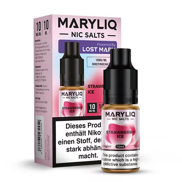 Maryliq Strawberry Ice - 10ml Nikotinsalz-Liquid