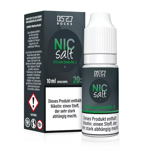 KTS - Green No. 3 - 10ml Nikotinsalz-Liquid 20mg/ml