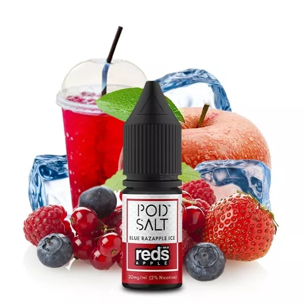 PodSalt - Fusion Reds Apple Blue Razapple Ice - 10ml Nikotinsalz-Liquid PodSalt - Fusion Reds Apple Blue Razapple Ice - 10ml Nikotinsalz-Liquid