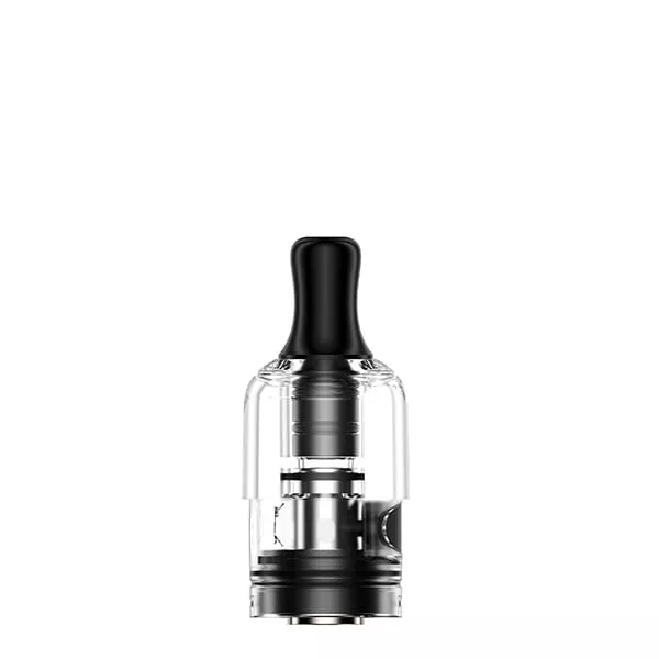 GeekVape S0.8 Ersatz-Pod – transparenter Pod mit schwarzem Mundstück, Einzelansicht auf weißem Hintergrund