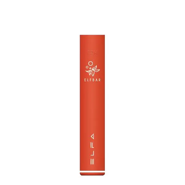 Elfbar Elfa CP Basisgerät in Orange, schlankes Stift-Design mit Elfbar-Logo, Einzelansicht