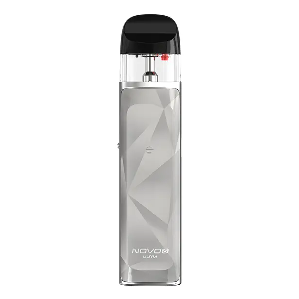 Smok Novo 6 Ultra Pod Kit in Silber mit Blattmuster, schlankes Pod-System, Seitenansicht