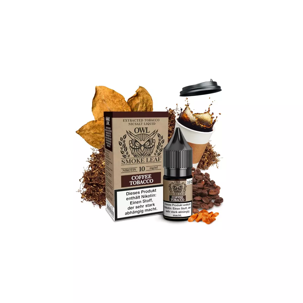 Smoke Leaf - Coffee Tobacco - 10ml Nikotinsalz-Liquid