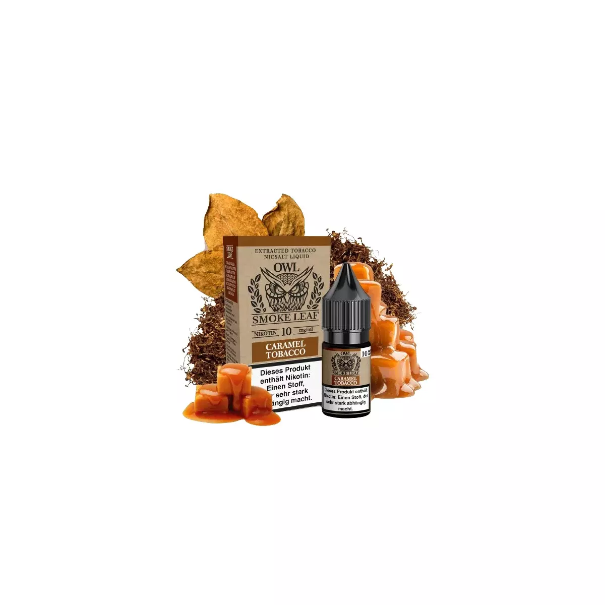 Smoke Leaf - Caramel Tobacco - 10ml Nikotinsalz-Liquid