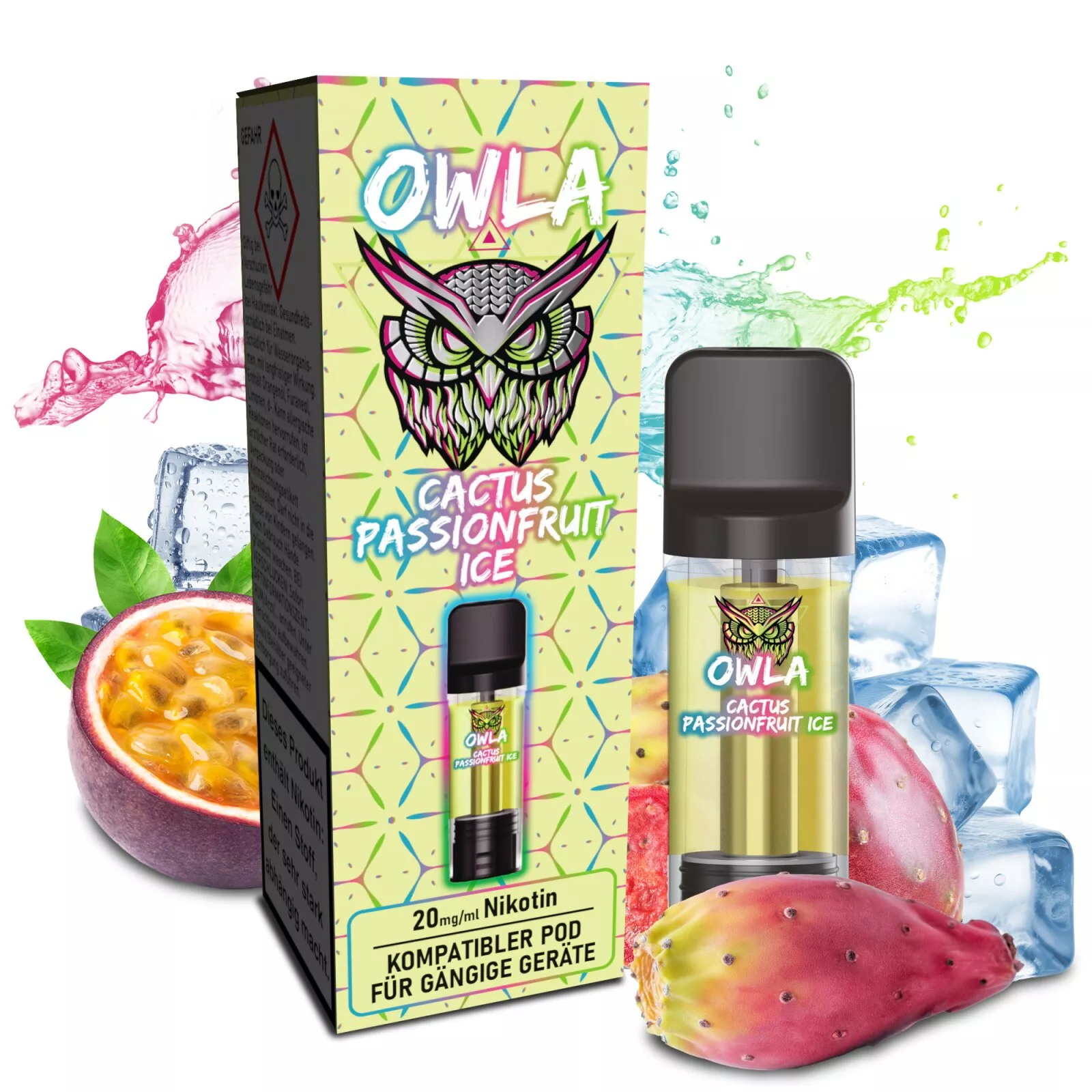 Owla Cactus Passionfruit Ice Prefilled Pod