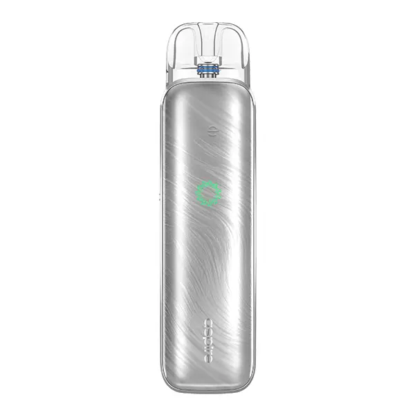 aspire-pixo-aura-2-kit-2.jpg Aspire Pixo Aura 2 Pod Kit in Lunar Silver mit schimmerndem gebürstetem Finish, Frontansicht