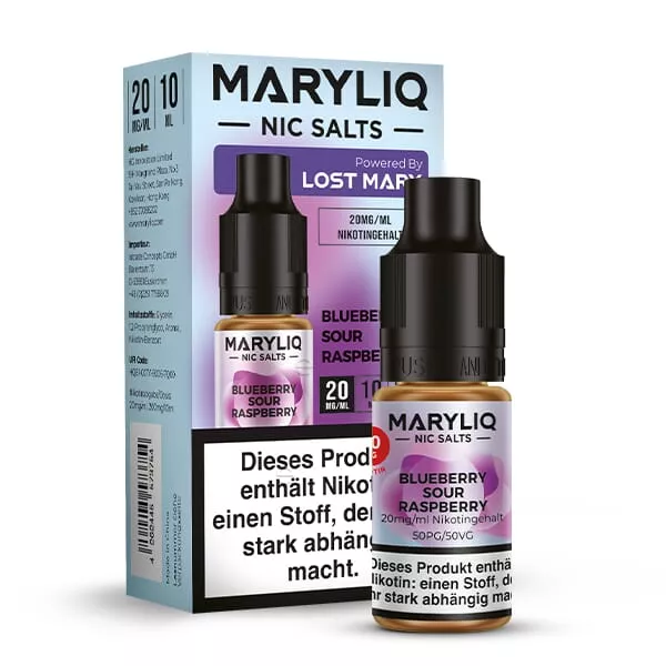Maryliq Blueberry Sour Raspberry - 10ml Nikotinsalz-Liquid