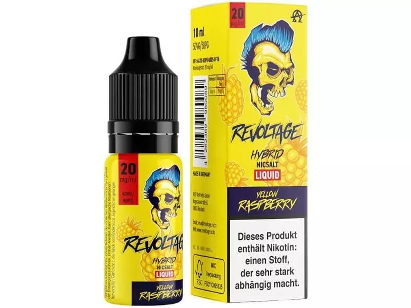 Yellow Raspberry 10ml Hybrid-Nikotinsalz-Liquid Yellow Raspberry 10ml Hybrid-Nikotinsalz-Liquid