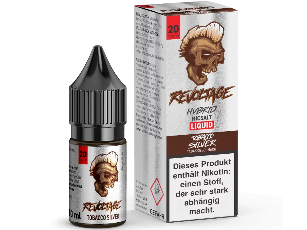 Tobacco Silver - 10ml Hybrid-Nikotinsalz-Liquid