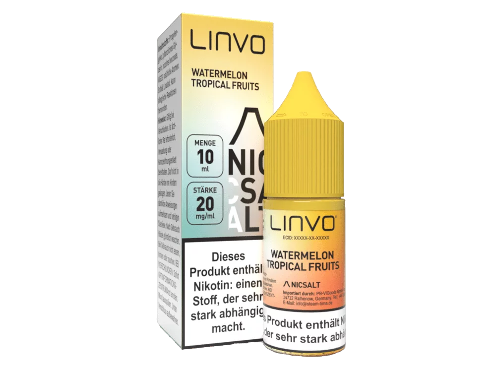 Linvo - Watermelon Tropical Fruits - 10ml Nikotinsalz-Liquid