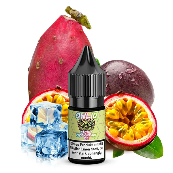 Owliq Cactus Passionfruit Ice 10ml Nikotinsalz-Liquid mit Kaktusfeige und Maracuja auf Eis