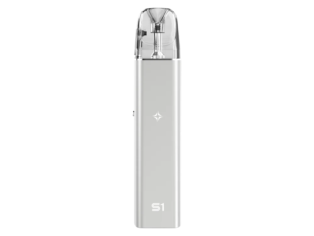 SMOK Arco S1 Pod-System in Silber, schlankes Design, Frontansicht