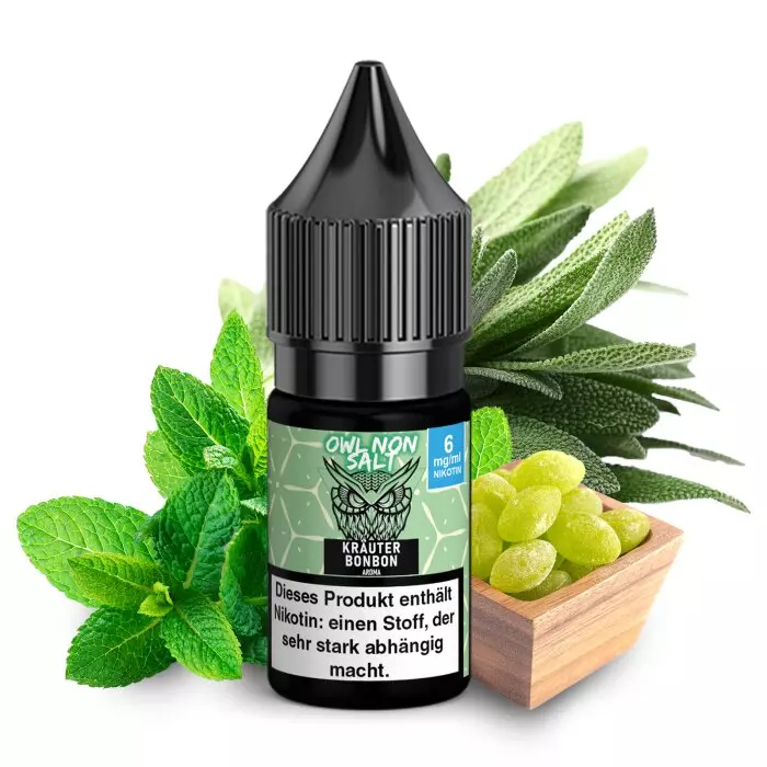 OWL Non-Salt - Kräuterbonbon - 10ml Liquid