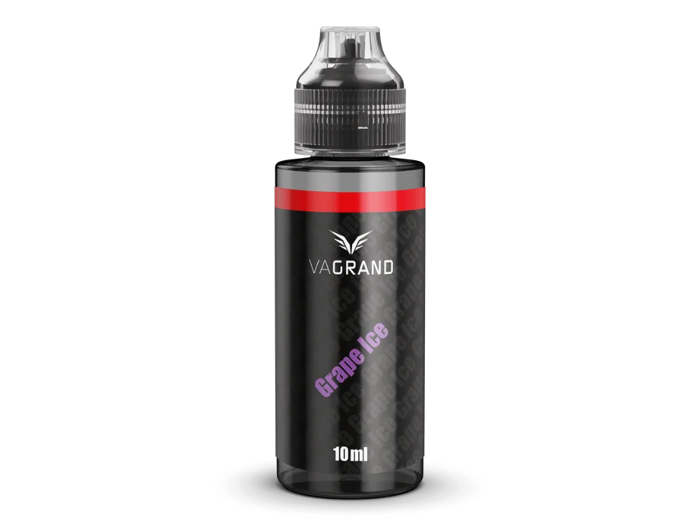 Vagrand Grape Ice Longfill Flasche 10ml schwarz mit lila Schriftzug