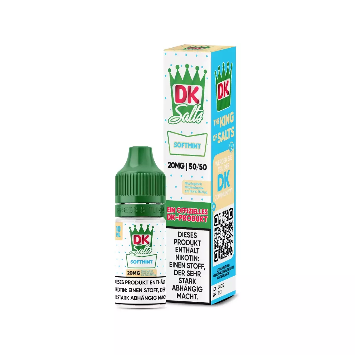 DK Salze - Softmint - 10ml Nikotinsalz-Liquid