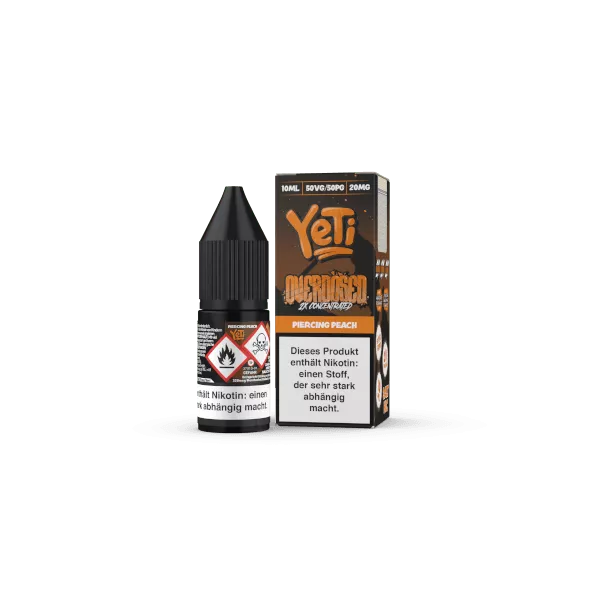 Yeti Overdosed - Piercing Peach - 10ml Nikotinsalz-Liquid