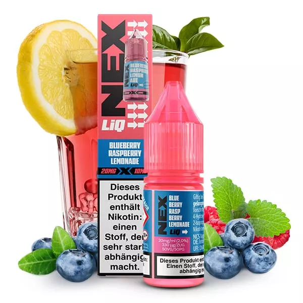 NexLiq - Blueberry Raspberry Lemonade - 10ml Nikotinsalz-Liquid