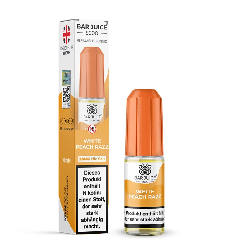 5000 - White Peach Razz - 10ml Nikotinsalz-Liquid