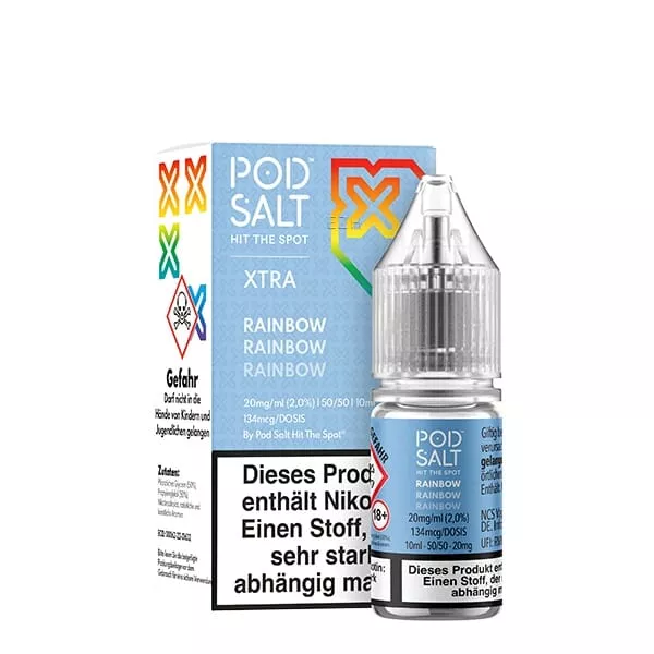 PodSalt - Xtra Rainbow - 10ml Nikotinsalz-Liquid PodSalt - Xtra Rainbow - 10ml Nikotinsalz-Liquid