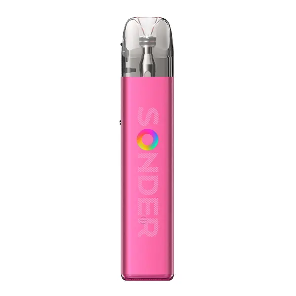GeekVape Sonder Q2 Pod Kit in Pink – schlanker Akkuträger mit transparentem Pod, Vorderansicht