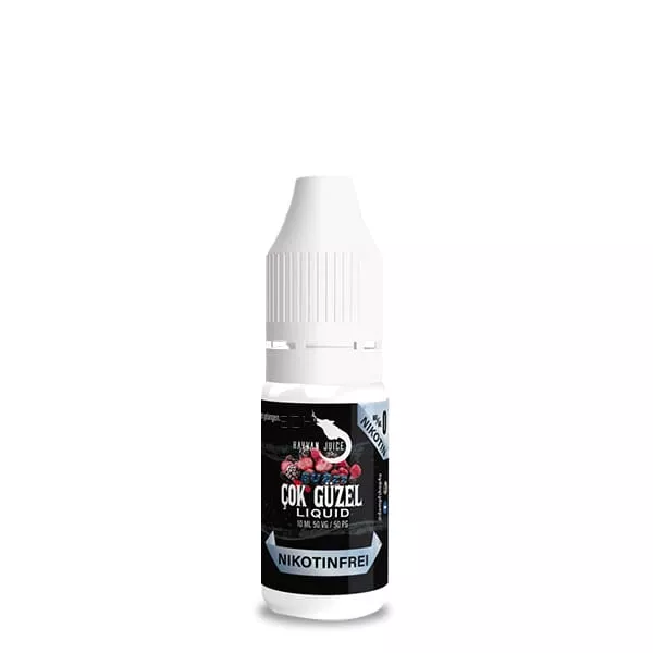 source306470.jpg Hayvan Juice Cok Güzel 10ml Liquid in kleiner Flasche mit dunklem Etikett, Vorderansicht