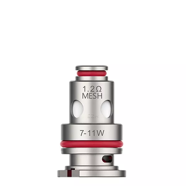 Einzelner Vaporesso GTX Mesh Verdampferkopf 1,2 Ohm in Silber-Rot, 5er-Pack GTX Mesh Coil