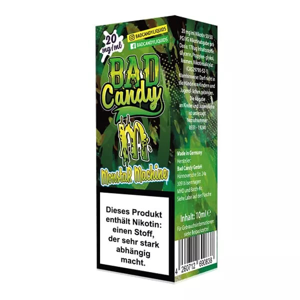 source420862.jpg Bad Candy Monstar Machine 10ml Nikotinsalz-Liquid in grün-schwarzer Flasche mit Monster-Motiv
