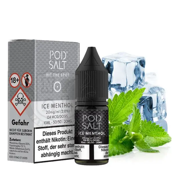 PodSalt - Ice Menthol - 10ml Nikotinsalz-Liquid
