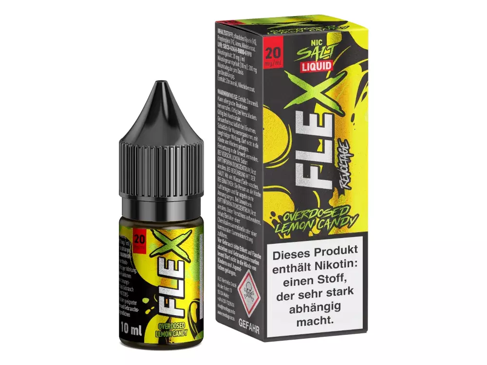 Flex - Overdosed Lemon Candy 10ml Nikotinsalz-Liquid