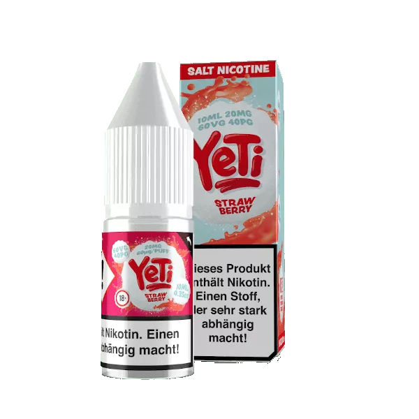 Yeti - 10ml Nikotinsalz-Liquid - Strawberry